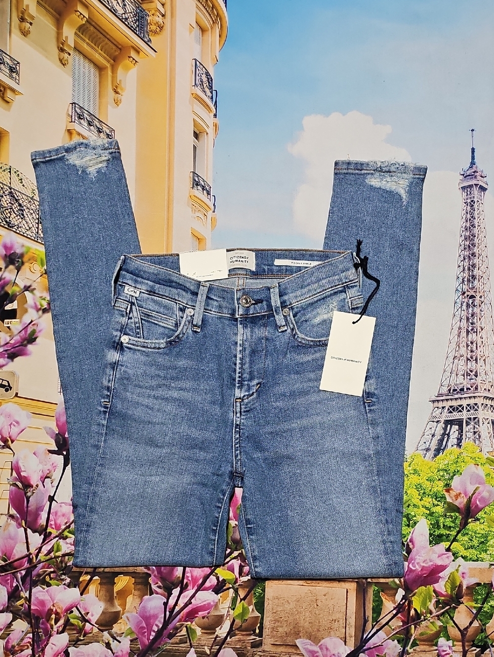 Citizens of Humanity Distressed Skinny Jeans Size 23 New